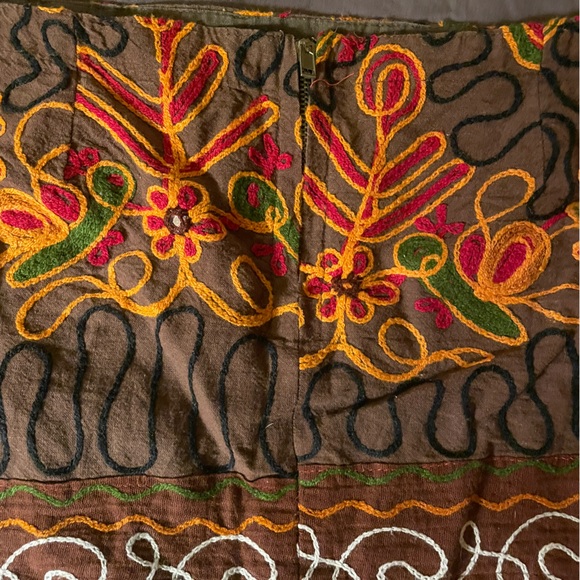 Boho Mini Skirt with pockets L - Picture 6 of 7